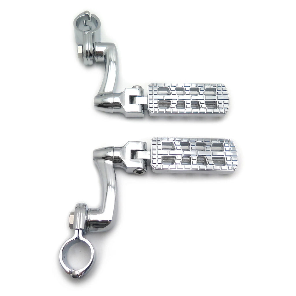 CNC Dominator Foot Peg Rest 32mm Arched Clamp 1.25" for Harley Road Glide (2015–2023)