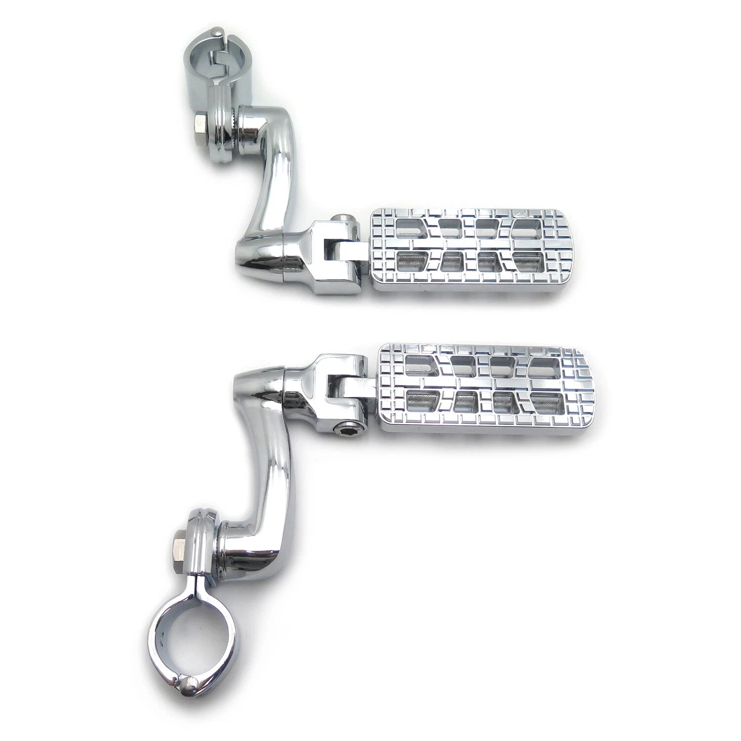 CNC Dominator Foot Peg Rest 32mm Arched Clamp 1.25" for Harley Road Glide (2015–2023)