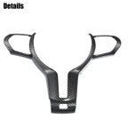 Steering Wheel Cover Trim for BMW F20 F21 (2012–2019) Carbon Fiber Black