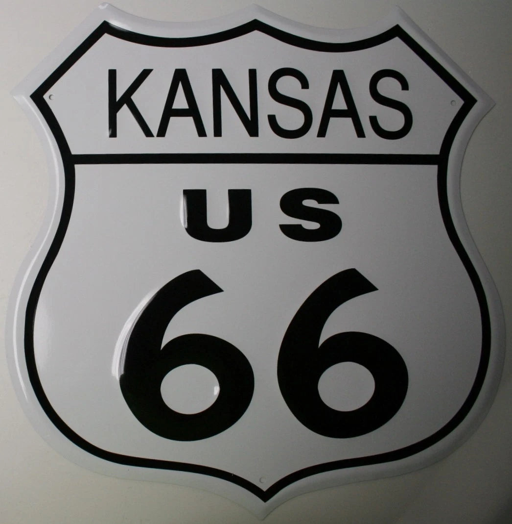 Antique Replica Route 66 Metal Sign for Kansas Highway US 282