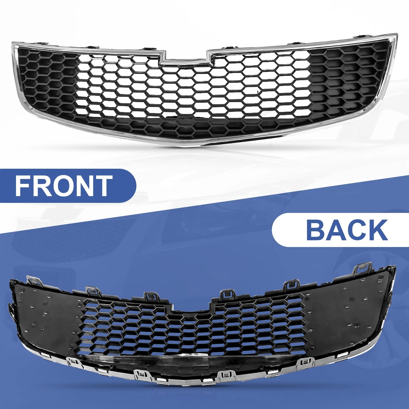 Front Lower Grille with Chrome Trim for Chevrolet Cruze (2011-2014)