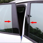 Set of 8 Black Door Post Pillar Cover Trim for Honda Civic (2012–2015)