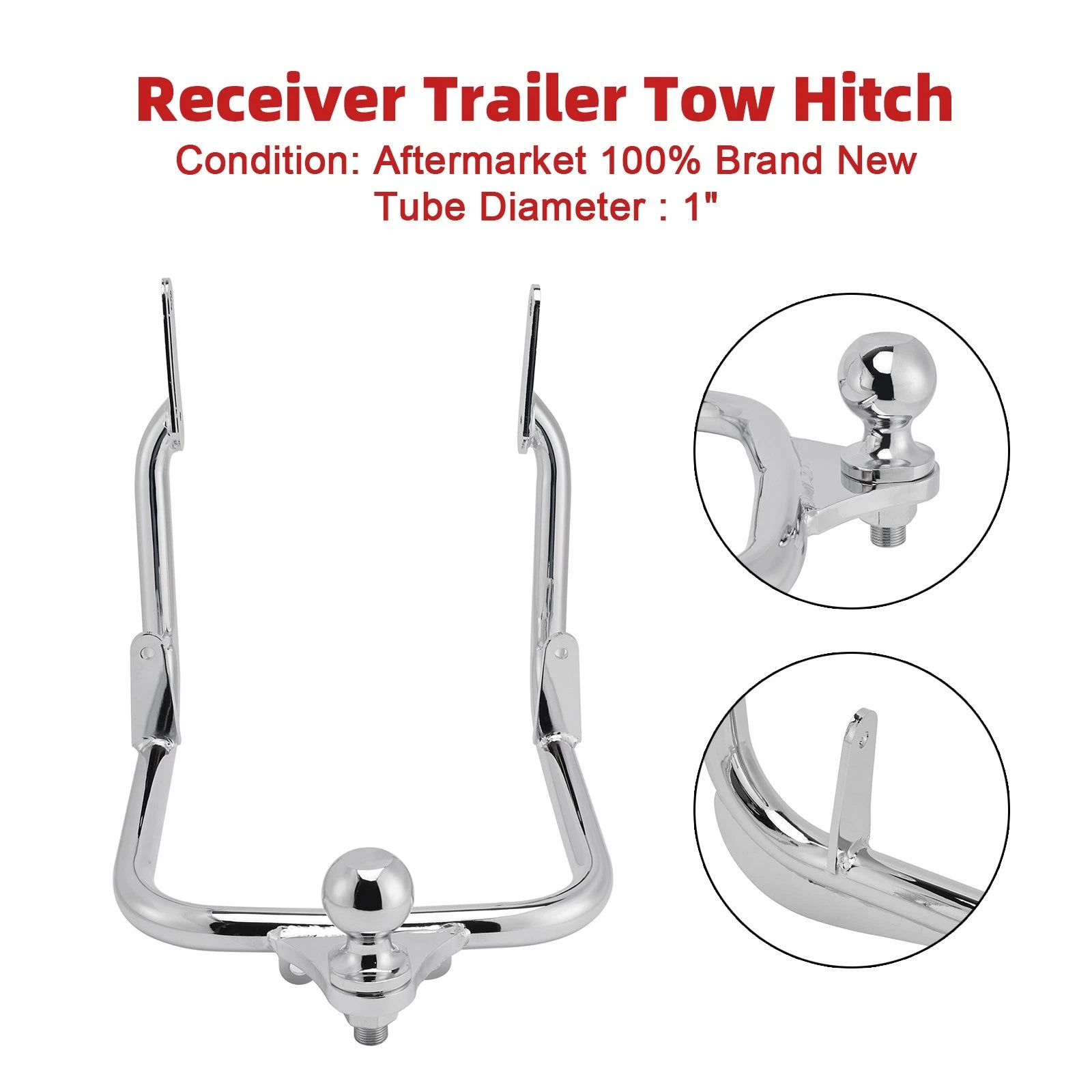 Receiver Trailer Tow Hitch for Harley Touring Electra Street Glide FLHX (2009–2023)