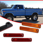 Set of 4 Side Marker Light Lamp Assemblies for Ford Truck