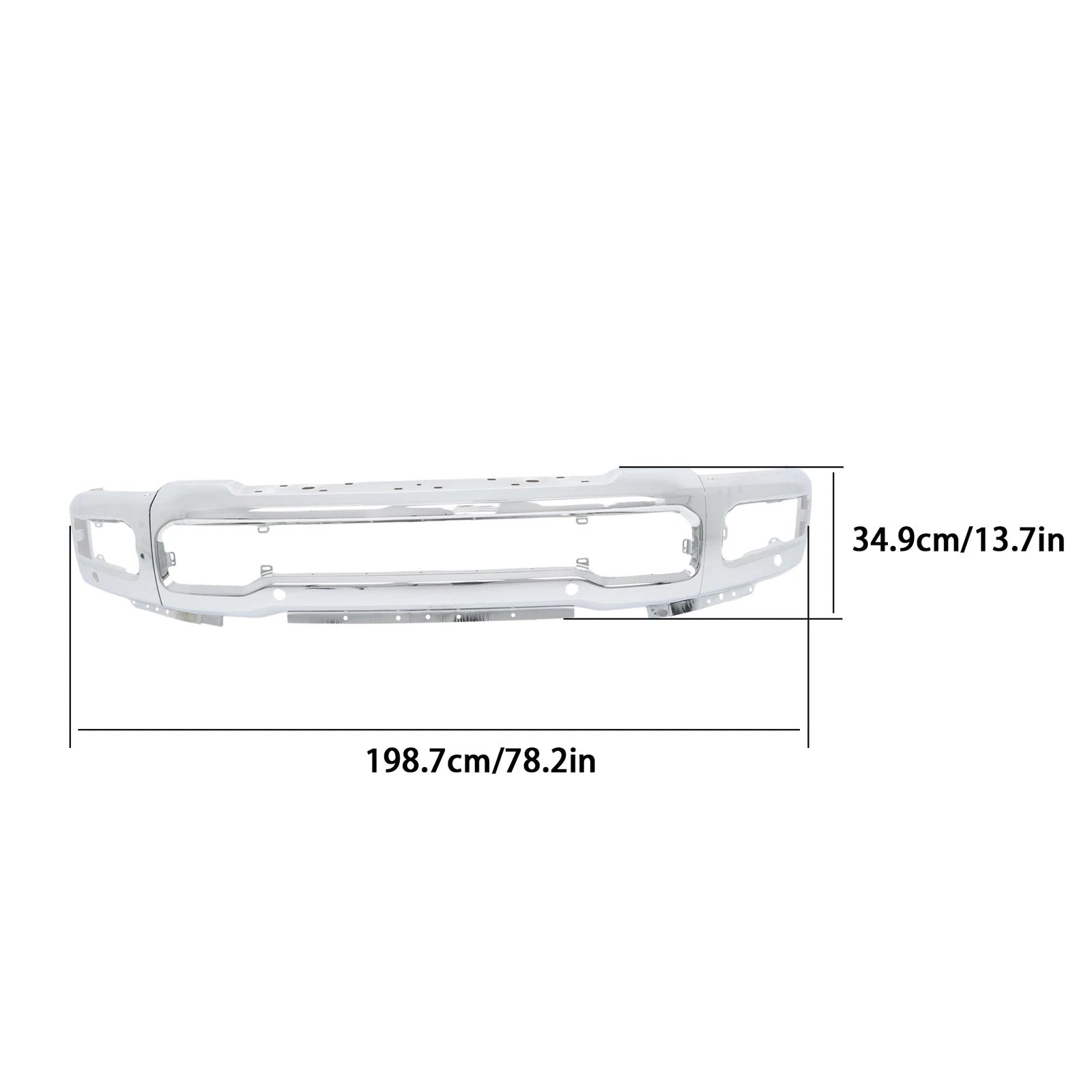 Front Bumper for Ford F250 F350 (2023–2025) with Sensor Holes