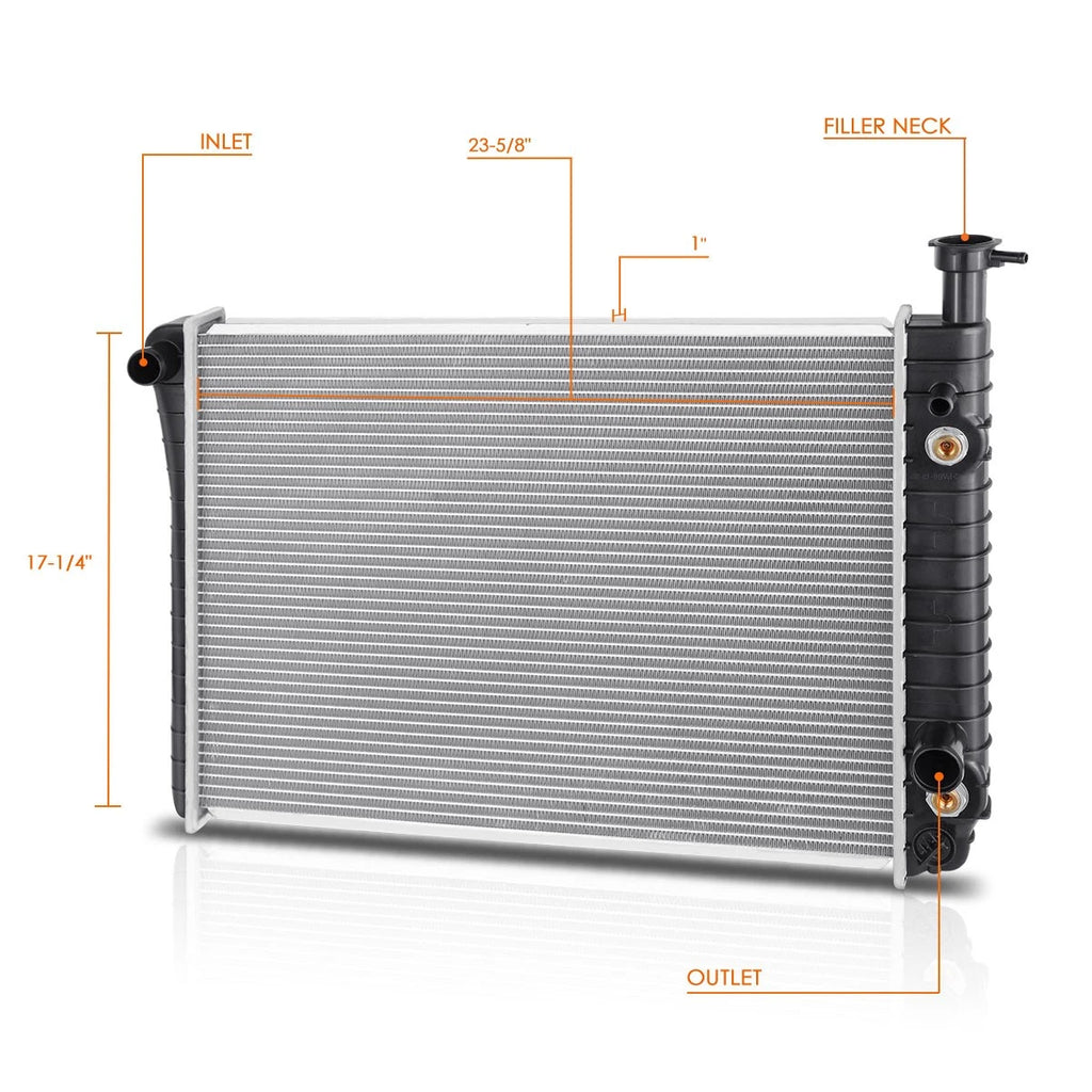 OE Style Aluminum Radiator DPI-924 for Chevy Astro/GMC Safari (1985–1994)