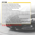 Set of 2 Smoke Bumper Reflectors for BMW 328i (2012–2015)