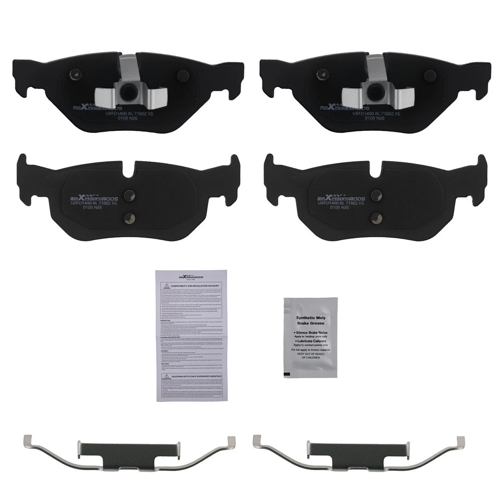 Rear Ceramic Brake Pads Kit for BMW 128i 320i 323i 325i 325xi 328i (2008–2013)