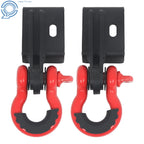 2-Piece Front Tow Hook Mounting Brackets & 3/4" Shackles for Toyota Tacoma (2009–2023)
