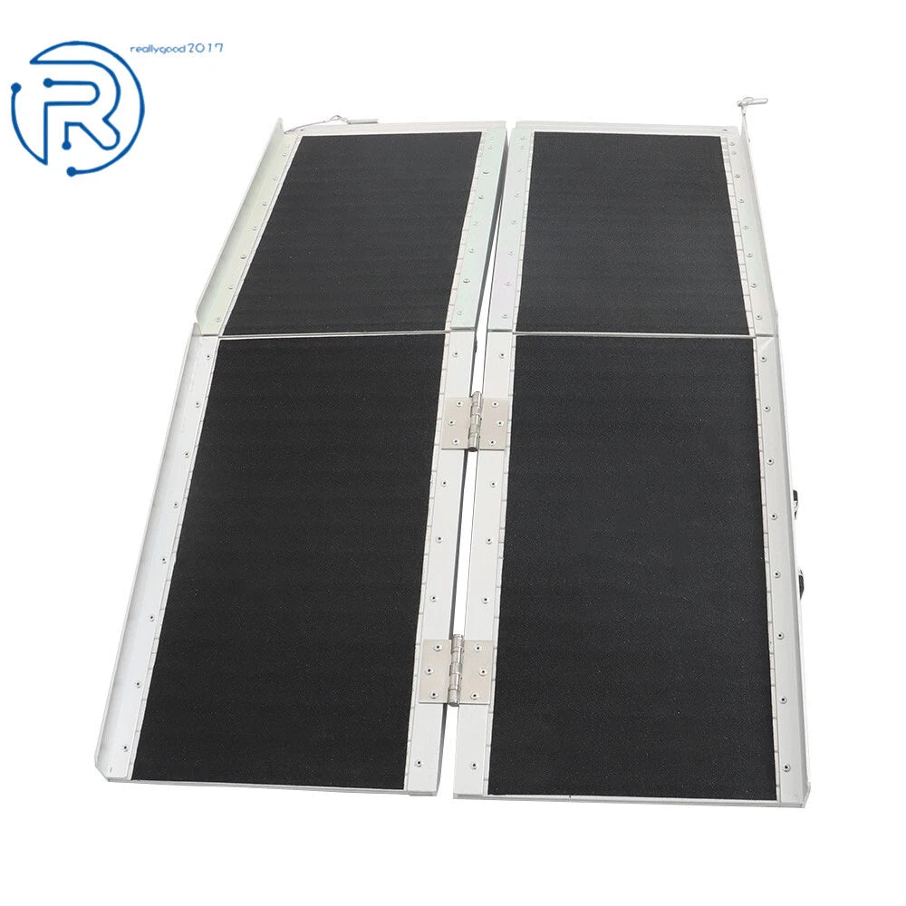 Aluminum Multi-Fold Loading Ramp for Motorcycle (1PC) 6'L x 9.8"W 600lbs