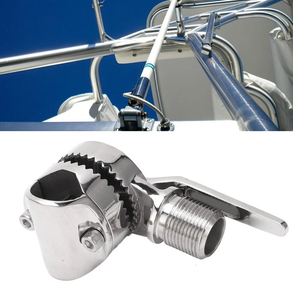Ratchet Antenna Mount for Marine Use (Fits 0.78 to 1 Inch Rails)