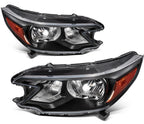 Pair of Black Reflector Headlights for Honda CR-V (2012–2014)