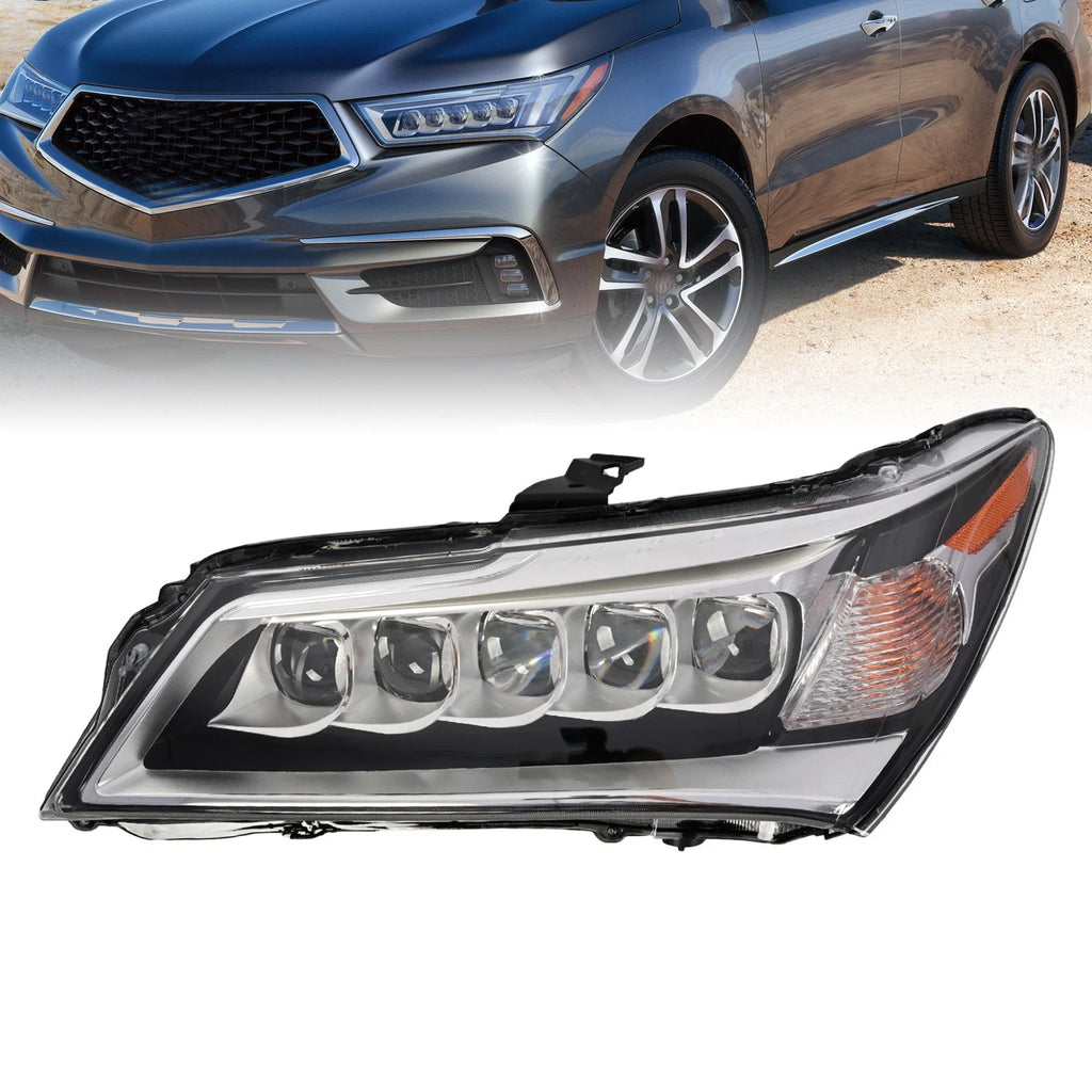 LED Headlight Assembly Driver Left Side for Acura MDX (2014–2016)