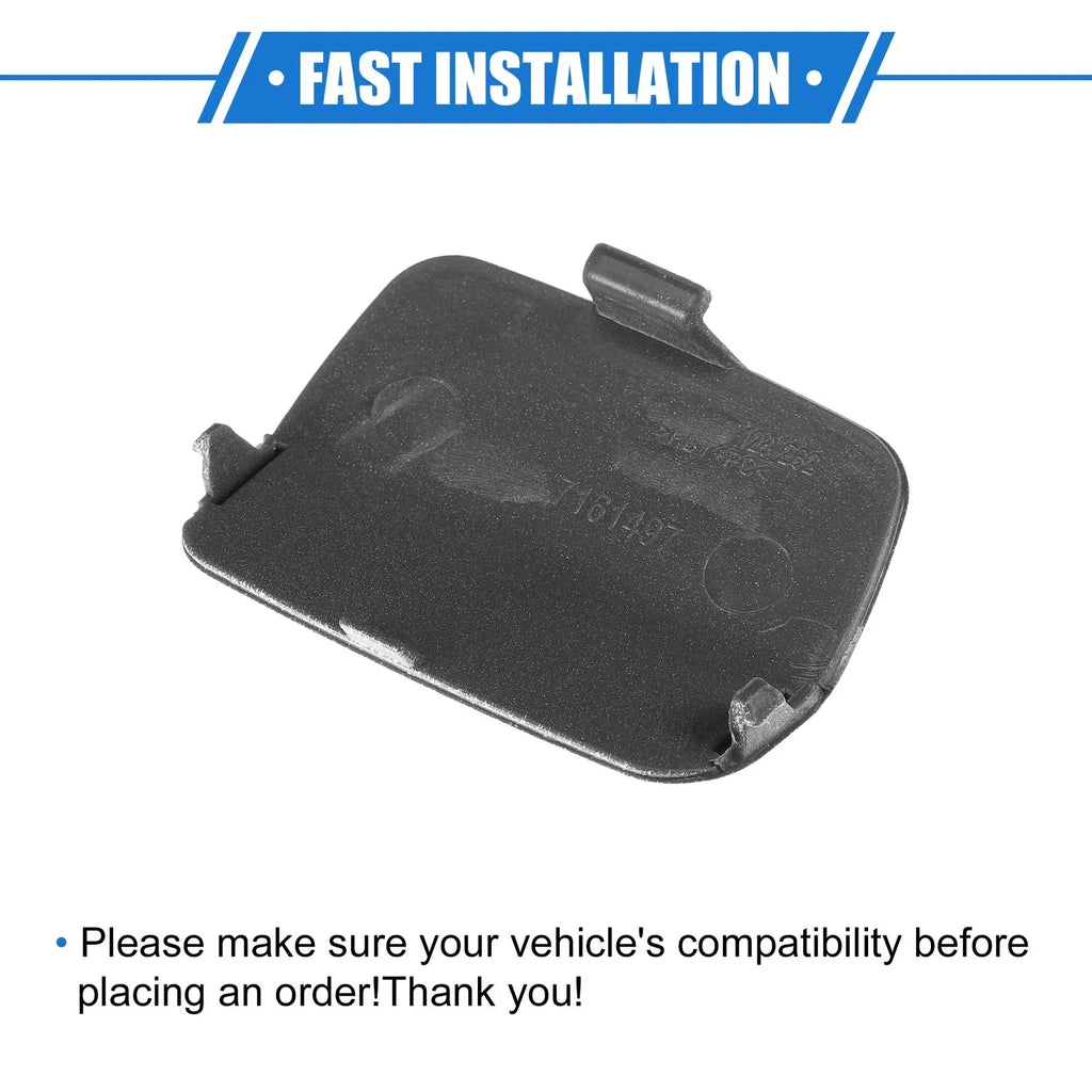 Tow Hook Eye Hole Cover Cap for BMW 3-Series (2007 - 2010) White Rear Right