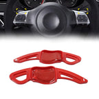 Red Steering Wheel Paddle Shifter Extensions for VW Golf Jetta Passat Polo