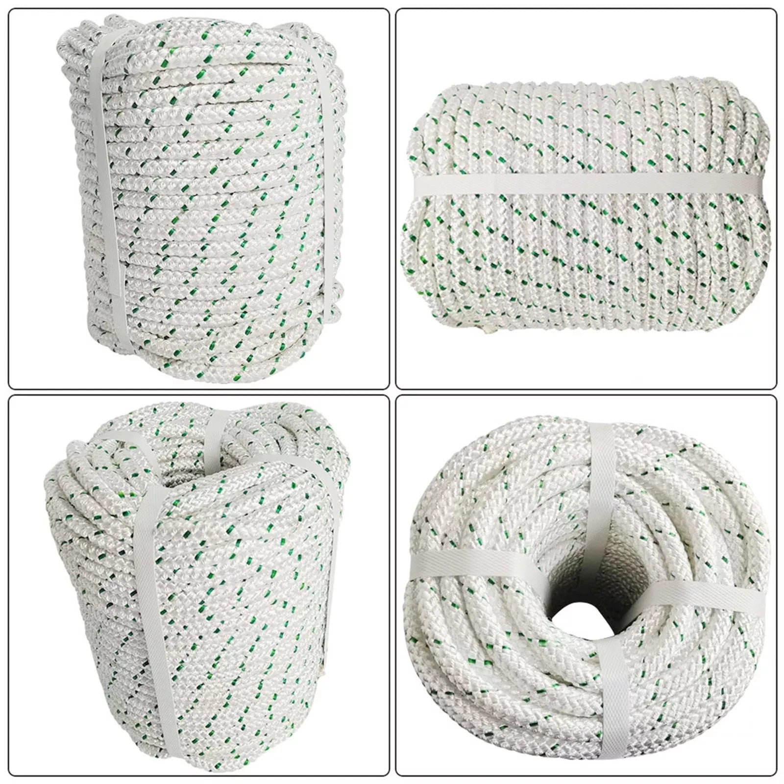 3/8" Double Braid Polyester Bull Rope for Various Applications (200')