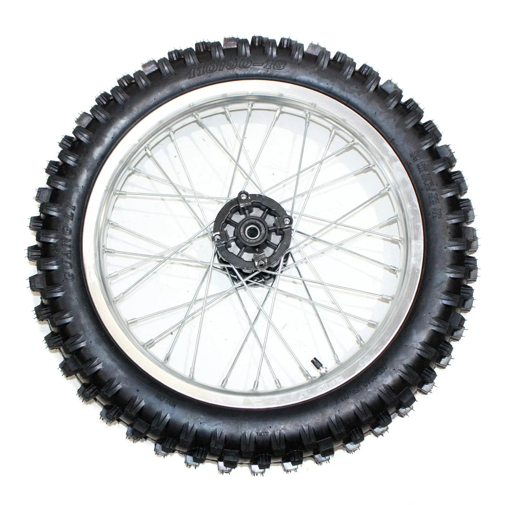18" Rear Wheel Rim Knobby Tire for PIT PRO Trail Dirt Bike