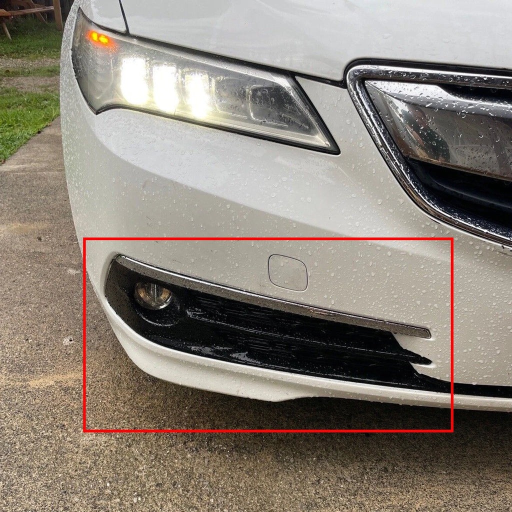 2X Front Bumper Fog Light Bezel Cover for Acura TLX (2015–2017)