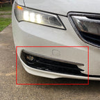2X Front Bumper Fog Light Bezel Cover for Acura TLX (2015–2017)