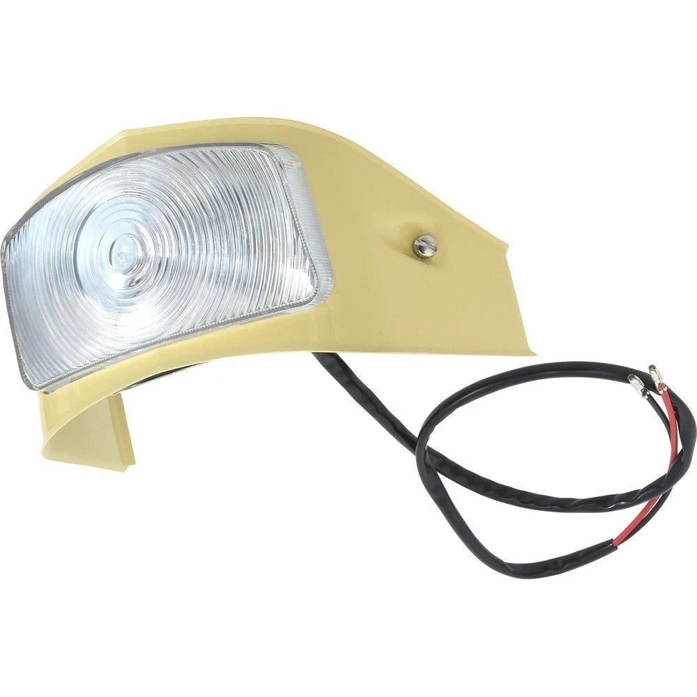 Pair Cream Parking Light Turn Signal Assemblies for 1956 Ford F-100 (1956–1956)