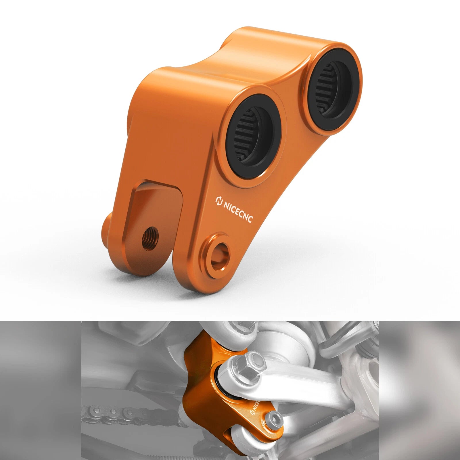 CNC Rear Suspension Lowering for KTM 690 Enduro/R/SMC/R (2008–2018)