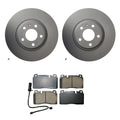 Hella Front Rotors & Akebono EURO Ceramic Brake Pads Kit for Audi Q5 (2013)