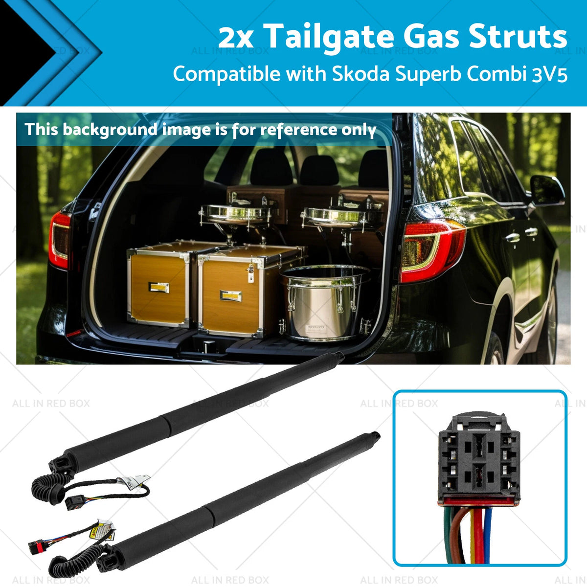 2X Electric Tailgate Gas Struts for Skoda Superb Combi (3V5) 3V9827851B