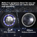 Bling Rhinestone Ignition Start Button Ring Emblem Sticker Cover for Universal (2021-2026)