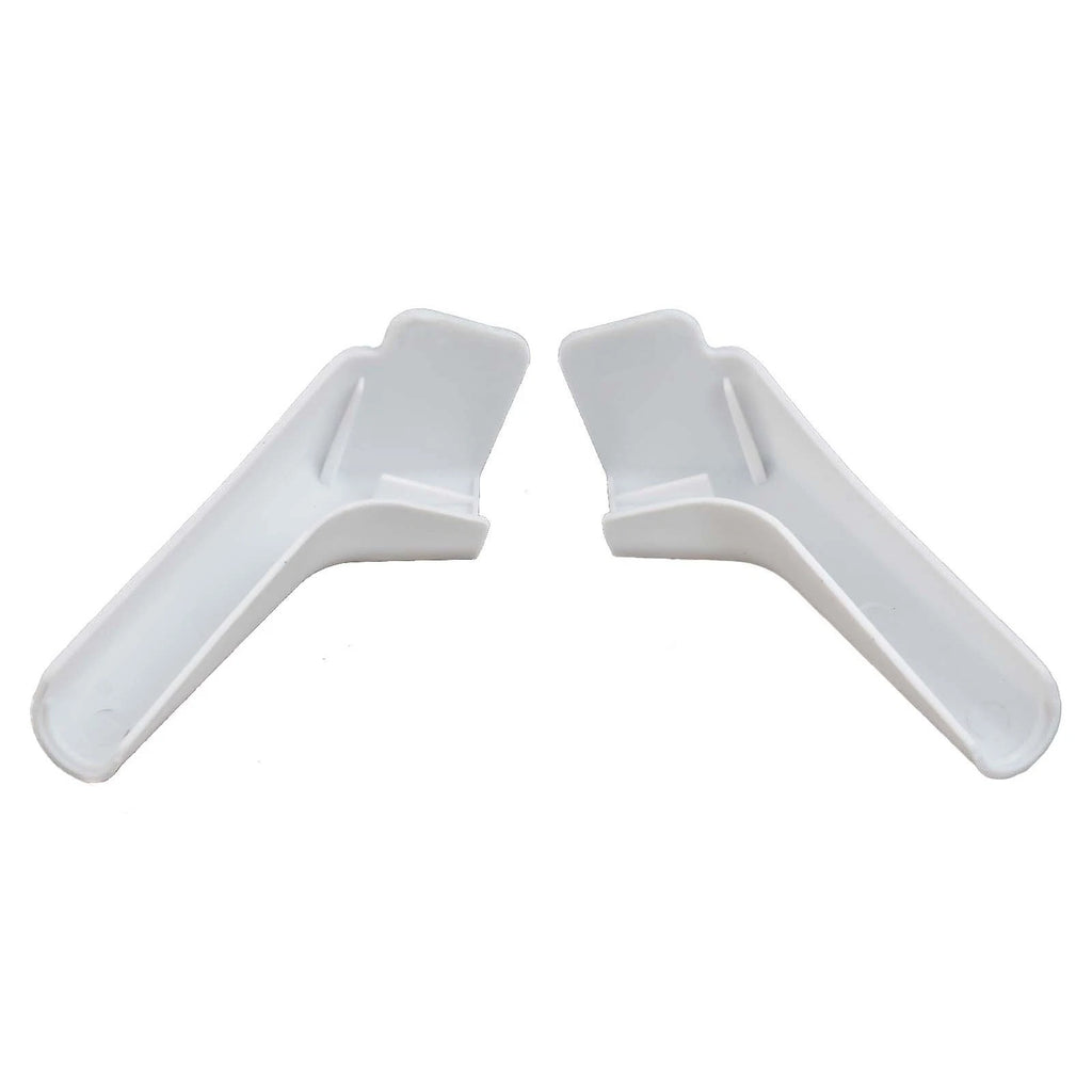 Set of 4 White RV Rain Gutter Spouts for
