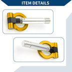Tow Hook for Toyota Yaris (2023) - Metal Ring, 23cm, Gold