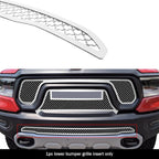 Stainless Chrome Mesh Grille Insert for Ram 1500 Rebel/TRX (2021-2024)