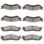 Set of 8 Ceramic Brake Pads for Dodge Ram 2500 3500 4WD (2003–2008)