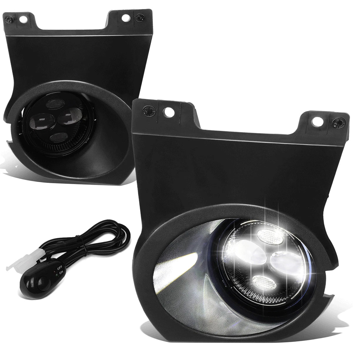 LED Projector Fog Light Lamp for Ford F150 (2011–2014) Smoked Lens w/ Bezel & Switch