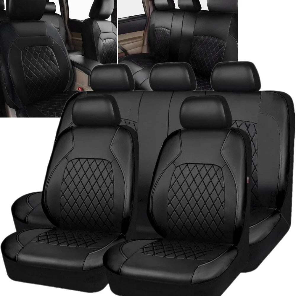 Full Set of Leather Car Seat Covers for Nissan (5-Seats)