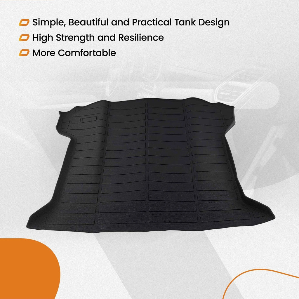 Waterproof Trunk Bed Mat for Cadillac XT5 (2017–2025) TPE Cargo Mat Black