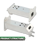 Set of 2 Front Bumper Reinforcement Brackets for Toyota Prius (2016–2021)
