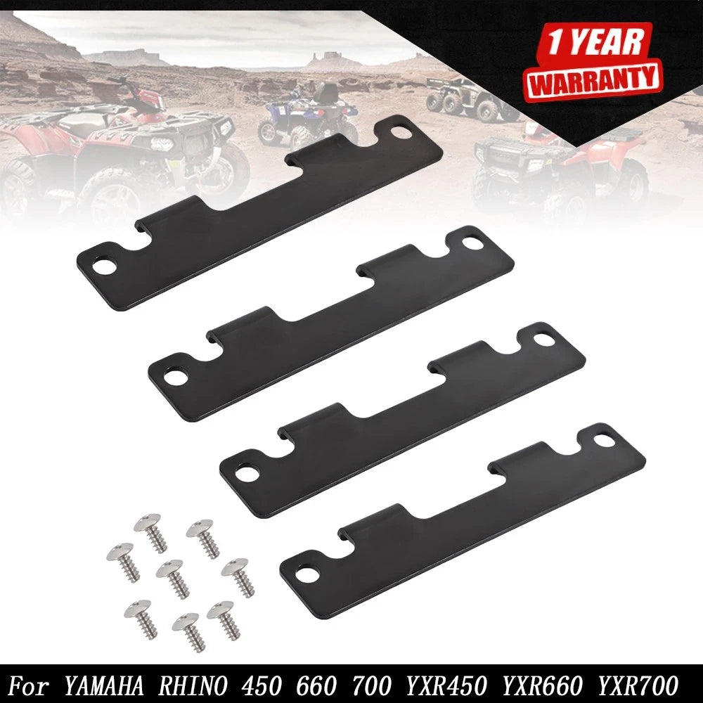 Tailgate Hinge Plates and Screws for Yamaha Rhino YXR 450 660 700 (2004–2018)