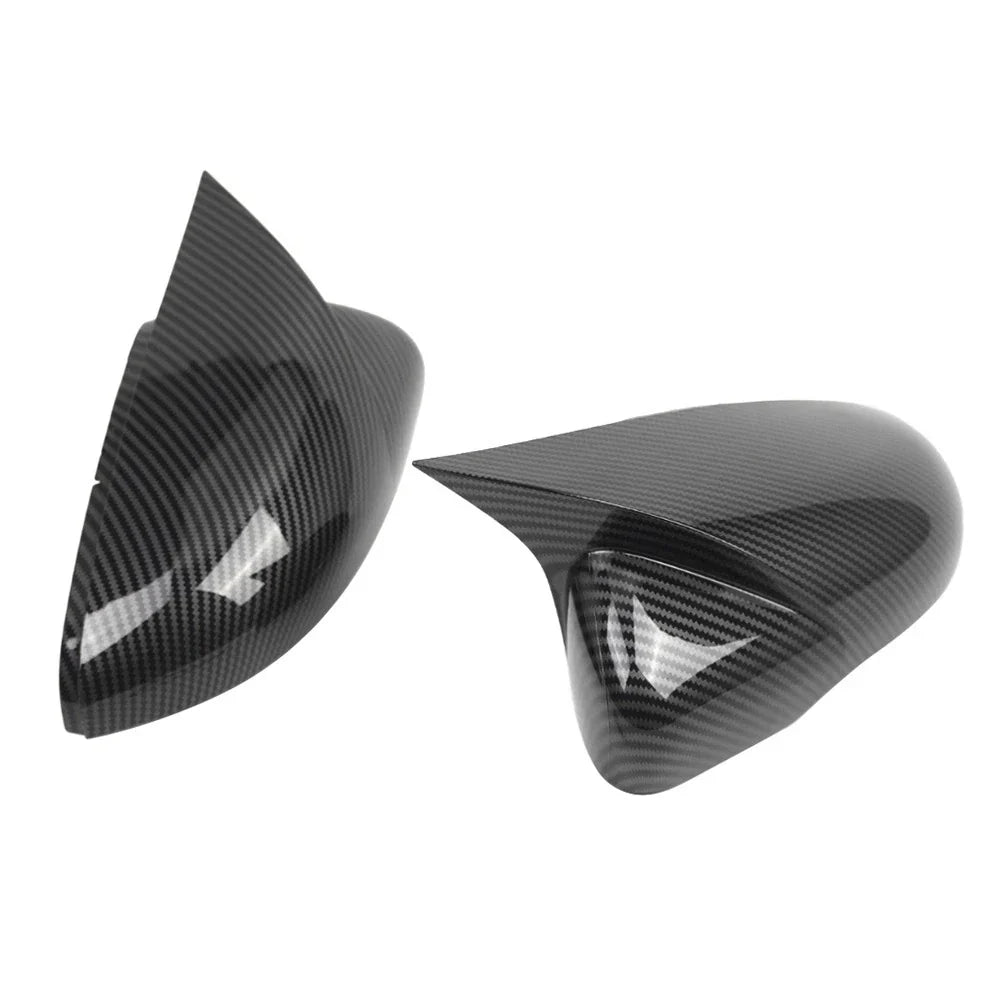 Carbon Fiber Black Side Mirror Cover Caps for VW Golf MK6 (2009-2013)