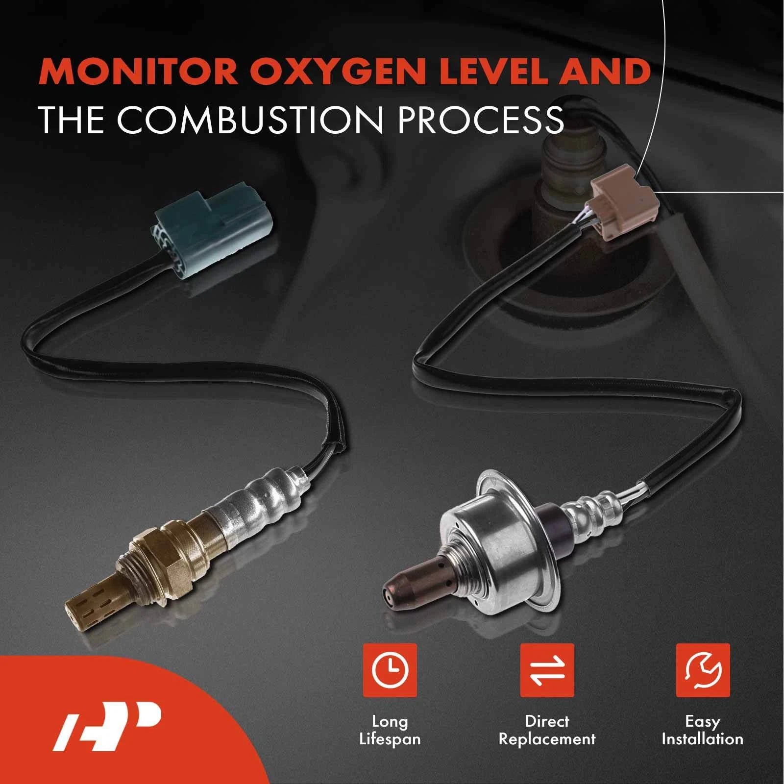 2X O2 Oxygen Sensors for Nissan Frontier (2013-2019)