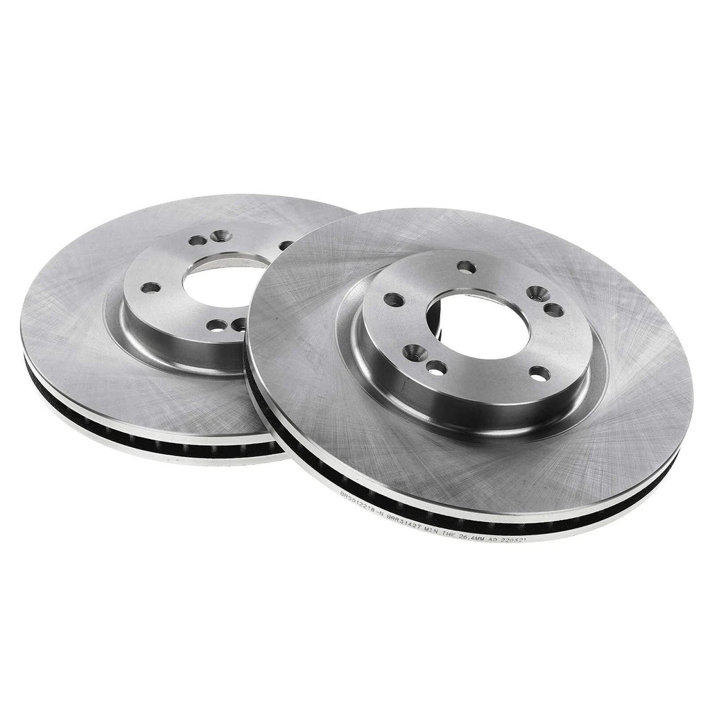 Front Disc Rotor & Ceramic Pad Set for Hyundai Sonata, Kia Optima (2011-2015)