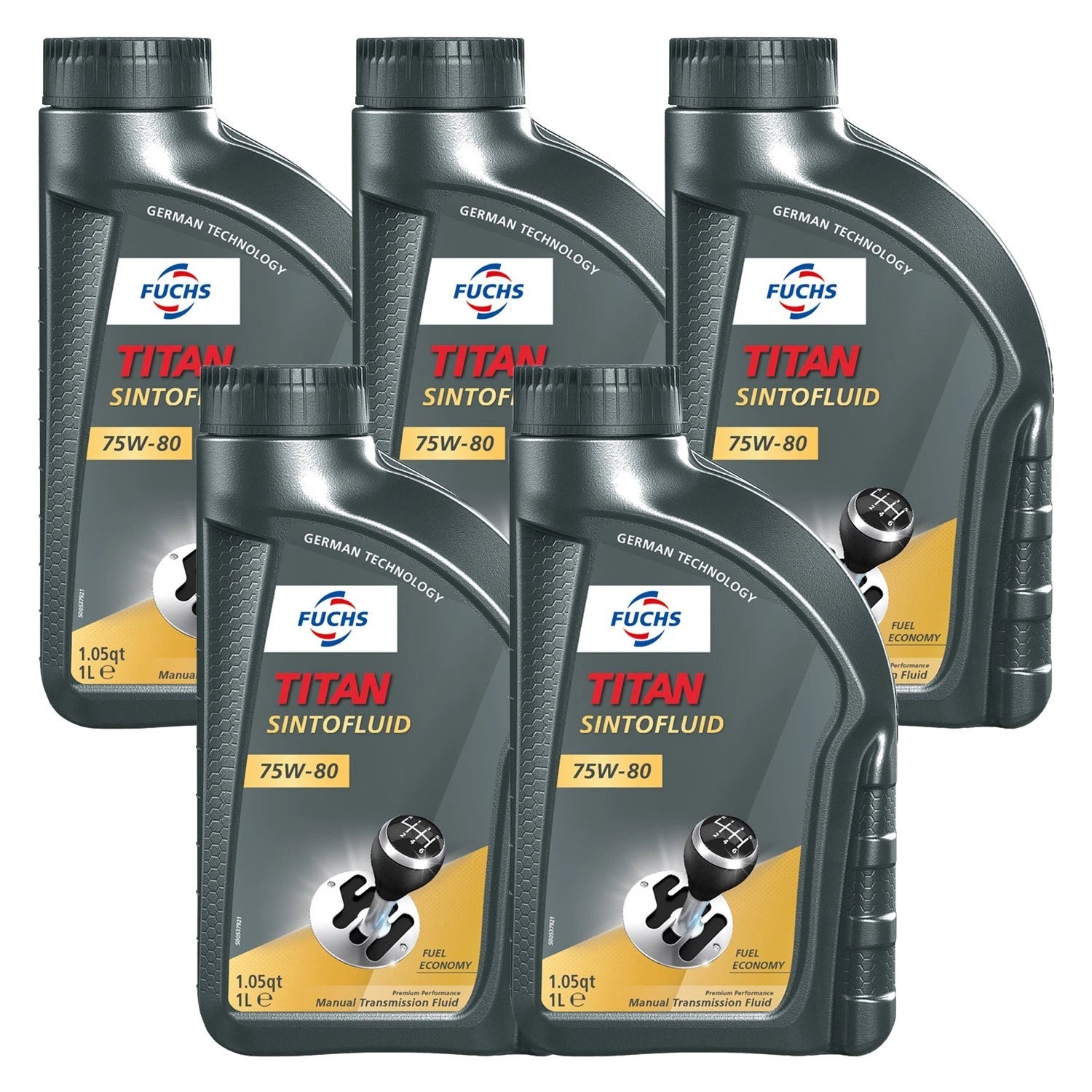 5 Liter Fuchs TITAN SINTOFLUID SAE 75W-80 Manual Transmission Fluid (5 x 1L)