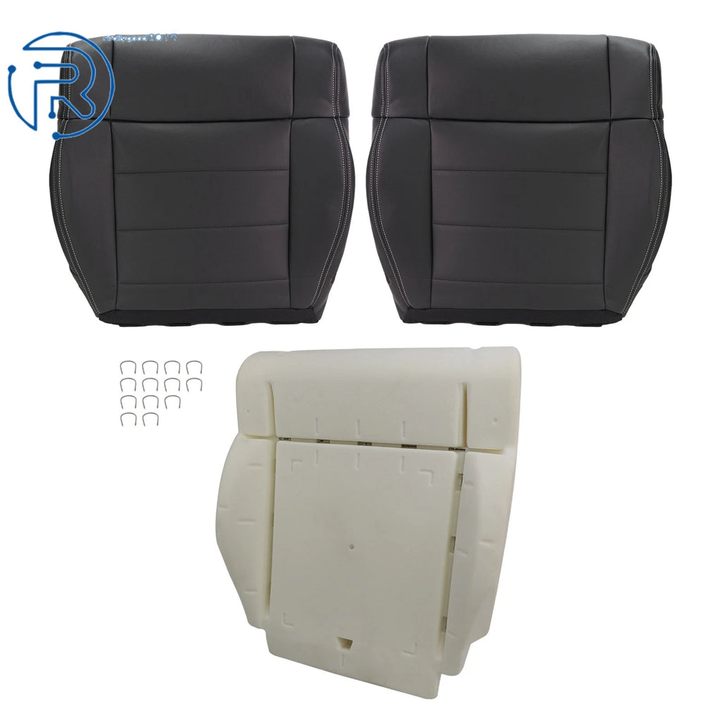 Set of 2 Driver Foam Cushions & Seat Covers for Jeep Wrangler (2007–2012)