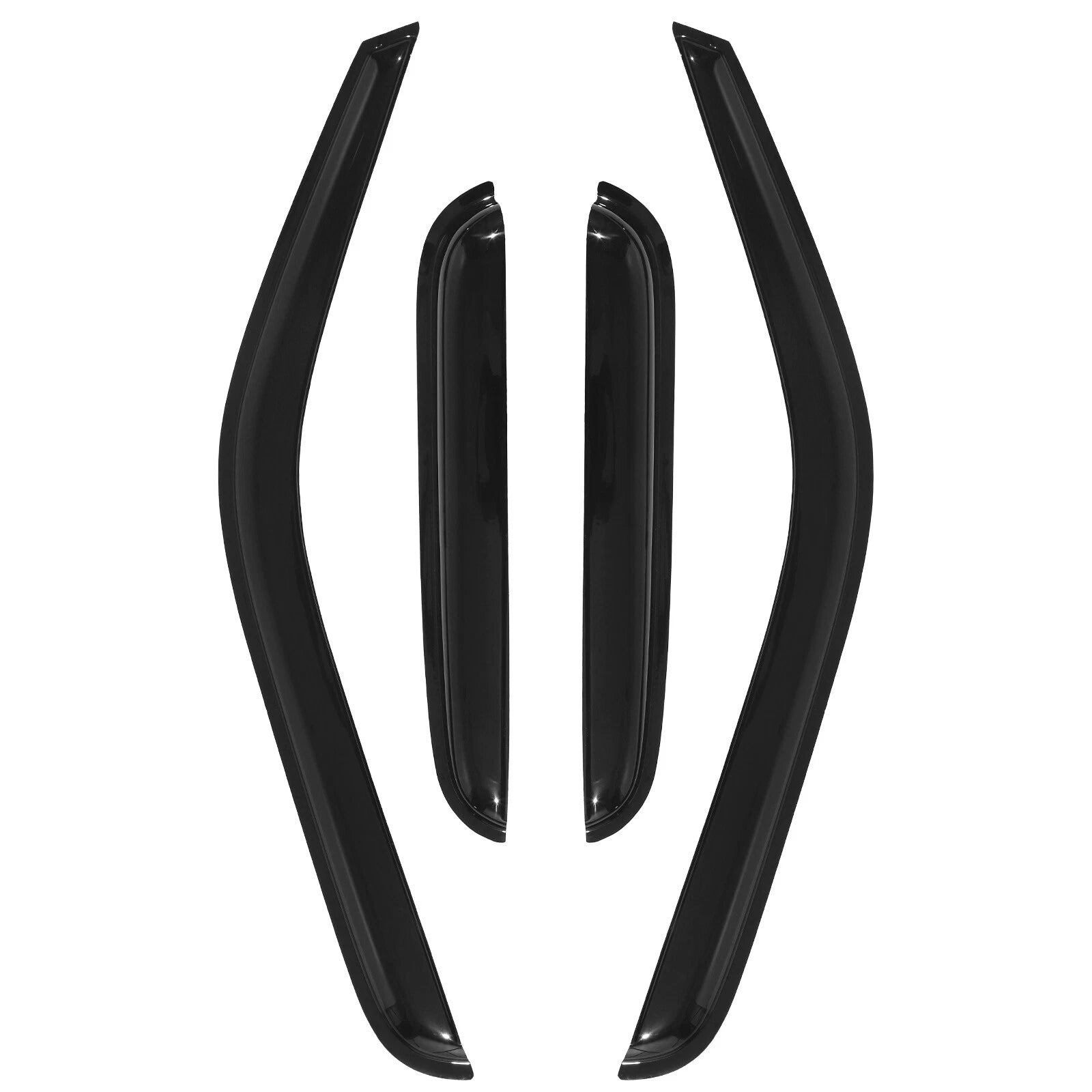 Acrylic Window Visor Sun Rain Deflector Guard for Chevy GMC Extended (1999–2006)