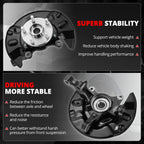 Front Left Driver Loaded Wheel Bearing Knuckle Assembly for Toyota Corolla (2003–2008)