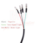 2X Motorcycle Turn Signal 12LED Bullet Blinker Indicator Light for