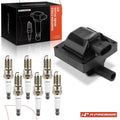 1x Ignition Coil & 6x Iridium Spark Plugs for Silverado 1500 (2007â2013)