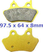 Set of 4 Brake Pads for Harley Davidson Touring (2000–2007) FLHR FLHT