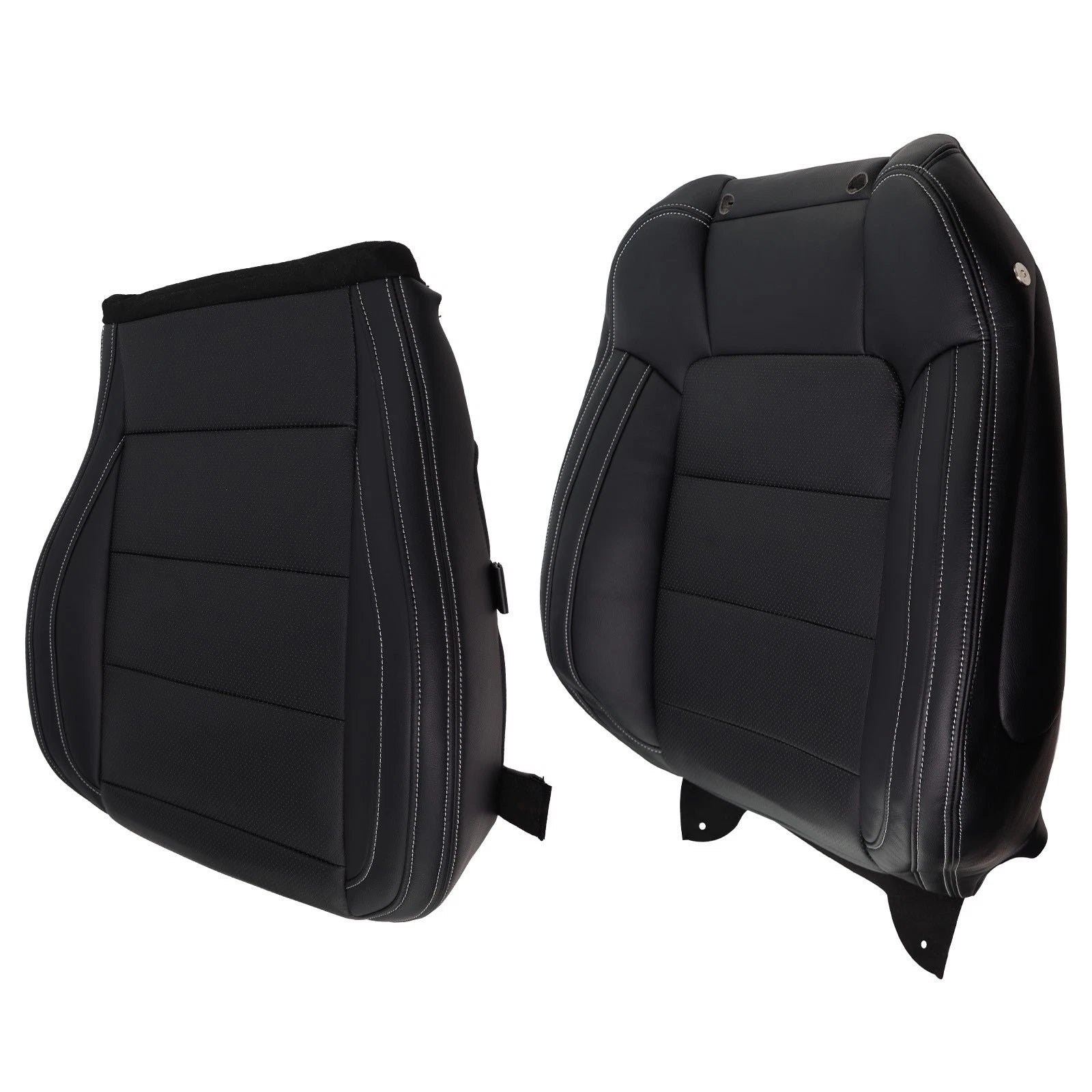 Black Microfiber Driver Bottom Cover for Ford Mustang (2015–2023)