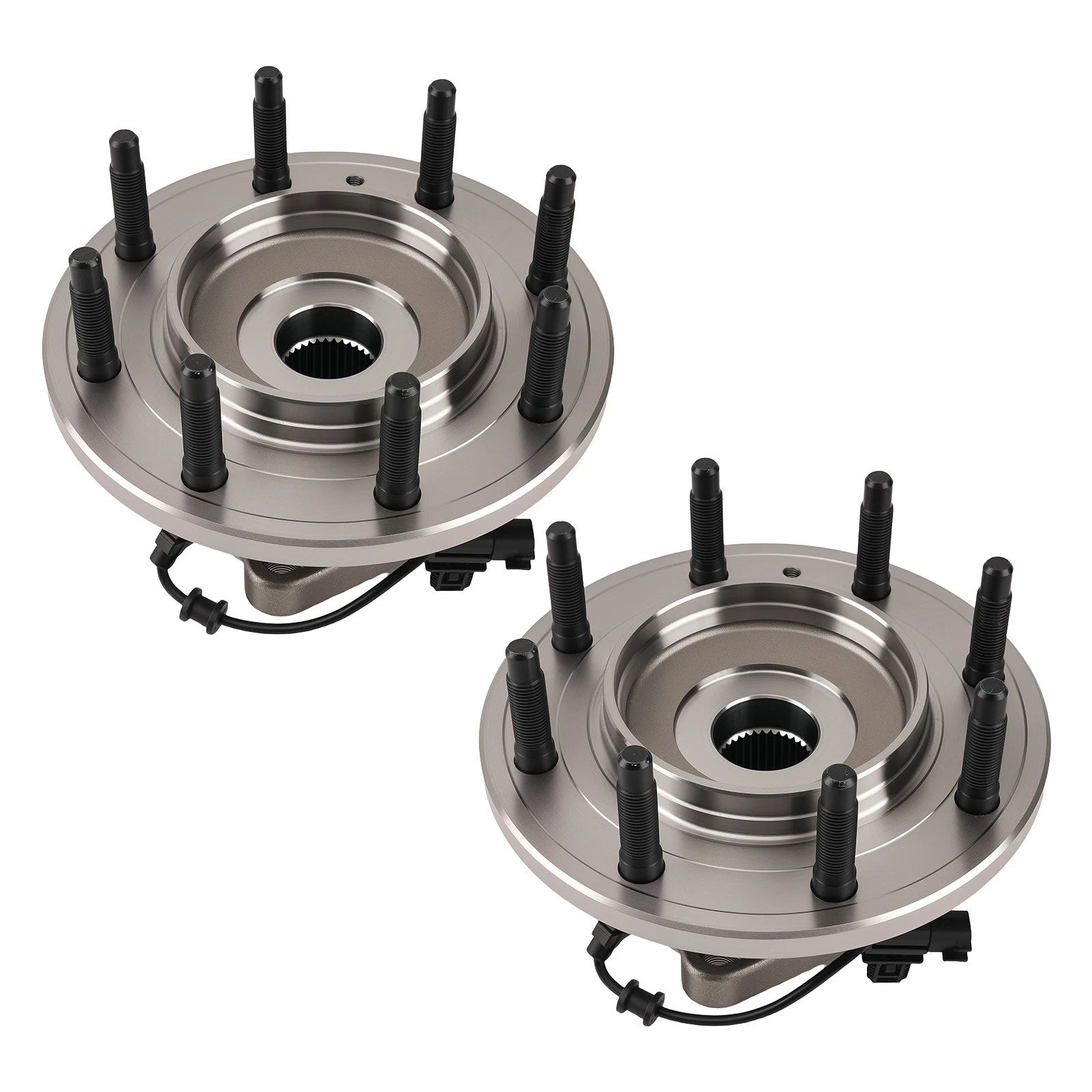 Set of 2 Front Wheel Hub Bearings for Chevy Silverado GMC Sierra HD (2011–2019)