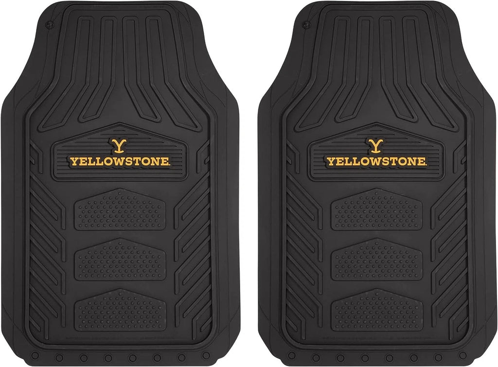 Set of 2 Plasticolor 001453R01 Yellowstone WeatherPro Front Floor Mats Universal Fit